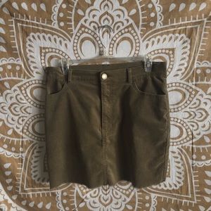 Forever 21 olive green skirt